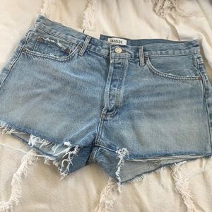 Agolde Denim Cut Off Shorts